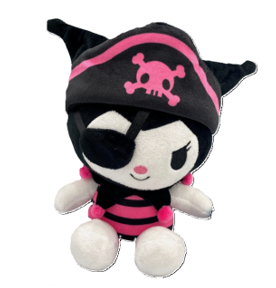 7.5 Inch Kuromi Pirate Plush