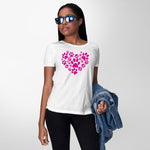 Paw Print Heart Women's T