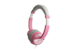 Noisehush NX26 3.5mm stereo headphones with in-line microphone - baby pink (Multiple Colors Available)