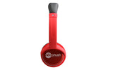 Noisehush NX26 3.5mm stereo headphones with in-line microphone - red (Multiple Colors Available)