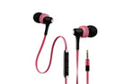 Noisehush NX45i handsfree stereo 3.5mm headset with microphone and audio controls - pink (Multiple Colors Available)