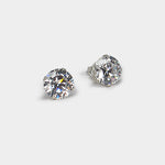 Sterling silver cz round 8mm boxed