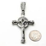 Cross with jesus pendant (Silver)