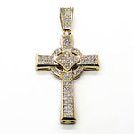 Cross micro pave pendant (Gold)