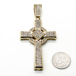 Cross micro pave pendant (Gold)