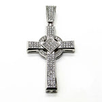 Cross micro pave pendant (Silver)