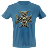 Brass iron cross T-shirt - mmzone
