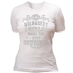 Wild sexy cowgirls met/silver T-shirt