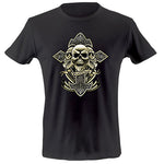 Cross skulls exhaust T-shirt