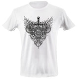 Fire rescue sword wings T-shirt
