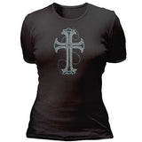 Silver and Blue Cross T-shirt