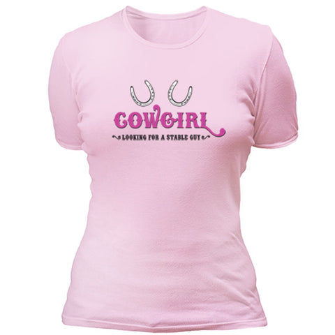 Cowgirl - looking stable guy T-shirt