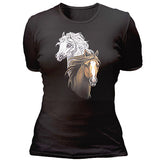 Two horse heads T-shirt