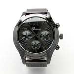Unisex mesh band watch with roman numerals