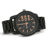 1201 Diesel style metal band watch-Black - mmzone