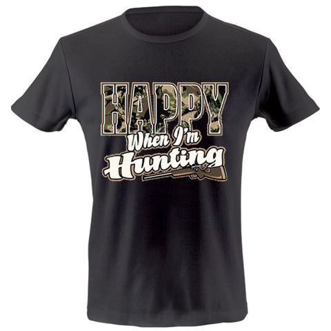 Happy when hunting T-shirt