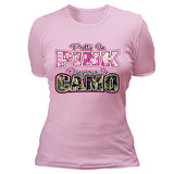 Pretty in pink, pink camo T-shirt